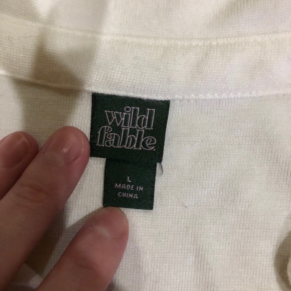 Cropped Collard tee - Picture 2 of 3